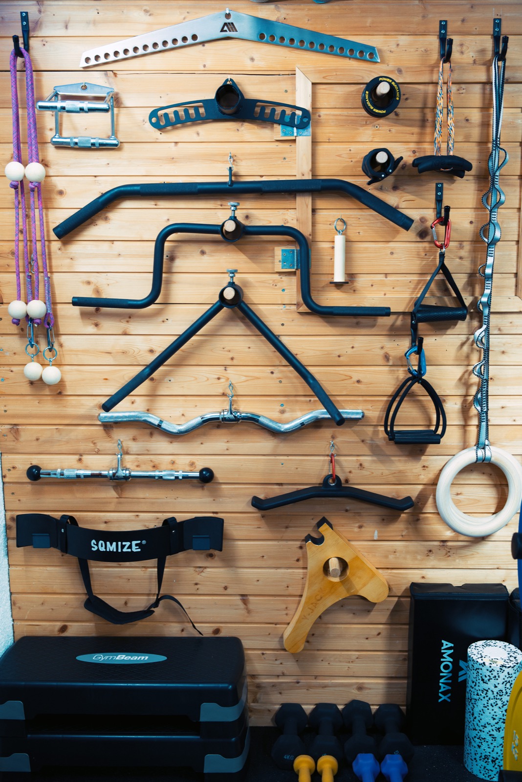 Vertical detail of the Made Fit room and equipment